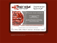 Tablet Screenshot of crazycajuncrawfish.com